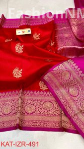 Pure Handloom Katan Silk Saree with Antique Zari