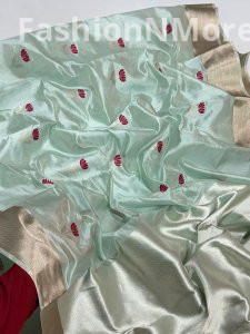 Handloom Chanderi Pattu Silk Saree with Blouse