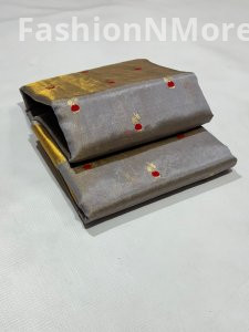 Handloom Chanderi Pattu Silk Saree with Blouse