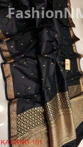 Pure Handloom Kanjivaram Banarasi Katan Silk Saree