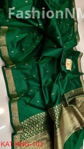 Pure Handloom Kanjivaram Banarasi Katan Silk Saree