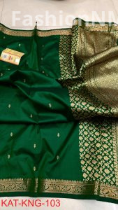 Pure Handloom Kanjivaram Banarasi Katan Silk Saree
