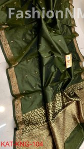 Pure Handloom Kanjivaram Banarasi Katan Silk Saree