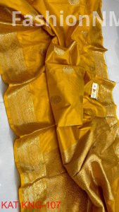 Pure Handloom Kanjivaram Banarasi Katan Silk Saree