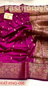 Pure Handloom Kanjivaram Banarasi Katan Silk Saree