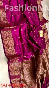 Pure Handloom Kanjivaram Banarasi Katan Silk Saree