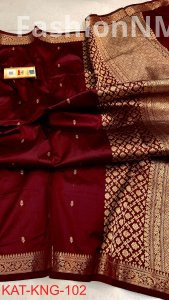Pure Handloom Kanjivaram Banarasi Katan Silk Saree