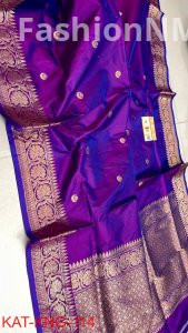 Pure Handloom Kanjivaram Banarasi Katan Silk Saree
