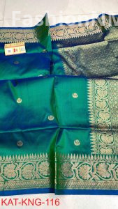 Pure Handloom Kanjivaram Banarasi Katan Silk Saree
