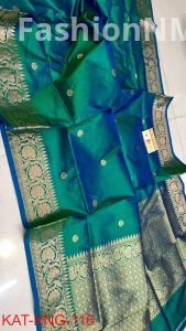 Pure Handloom Kanjivaram Banarasi Katan Silk Saree