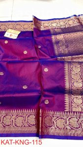 Pure Handloom Kanjivaram Banarasi Katan Silk Saree