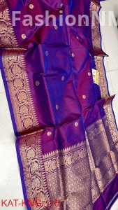 Pure Handloom Kanjivaram Banarasi Katan Silk Saree