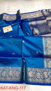 Pure Handloom Kanjivaram Banarasi Katan Silk Saree
