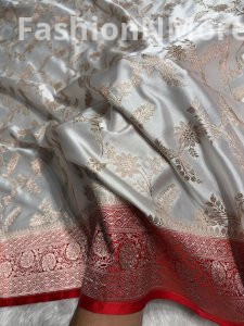 Premium Mashru Silk Saree with Jaal Design