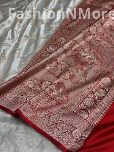 Premium Mashru Silk Saree with Jaal Design