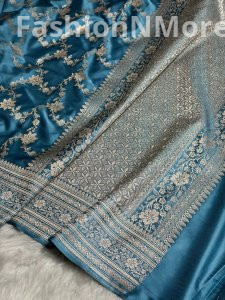Premium Mashru Silk Saree with Jaal Design