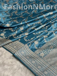 Premium Mashru Silk Saree with Jaal Design