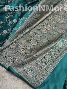 Premium Mashru Silk Saree with Jaal Design