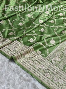 Premium Mashru Silk Saree with Jaal Design