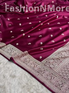 Premium Mashru Silk Saree with Buti Design