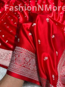 Premium Mashru Silk Saree with Buti Design