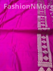 Premium Mashru Silk Saree with Jaal Design