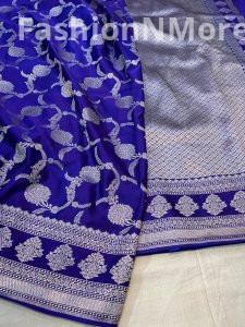 Premium Mashru Silk Saree with Jaal Design