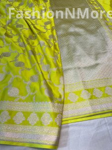Premium Mashru Silk Saree with Jaal Design