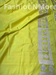 Premium Mashru Silk Saree with Jaal Design