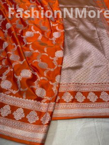 Premium Mashru Silk Saree with Jaal Design