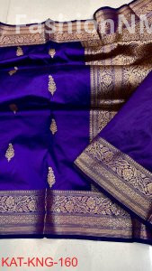 Pure Handloom Kanjivaram Banarasi Katan Silk Saree