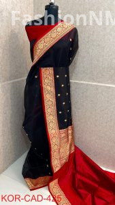 Pure Handloom Banarasi Kora Kadua Saree