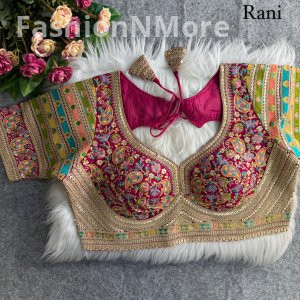 Original Kashmiri Work Sabyasachi Inspired Designer Blouse | Heavy Antique Thread Work