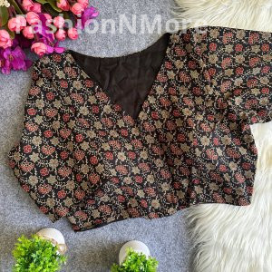 Pure Cotton Ajrakh Readymade Blouse
