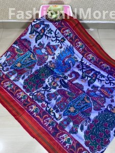 Pure Handloom Pochampally Ikkat Patola Silk Saree – Martha's Special Designer Collection | Silk Mark Certified