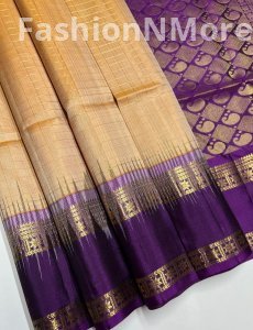 Exclusive Handloom Soft Silk Checked Saree with Rettapet Border – Silk Mark Certified