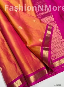 Exclusive Handloom Soft Silk Saree with Small Border – Silk Mark Certified
