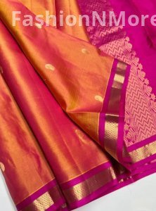 Exclusive Handloom Soft Silk Saree with Small Border – Silk Mark Certified