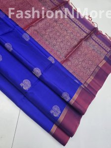 Kanchipuram Pure Soft Silk Saree | Silk Mark Certified | Jari Butta Weaving