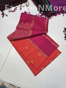 Kanchipuram Pure Soft Silk Saree | Silk Mark Certified | Full Jari Butta Weaving