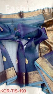 Pure Handloom Tissue Silk Saree | Antique Zari | Silk Mark Certified