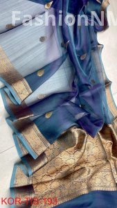 Pure Handloom Tissue Silk Saree | Antique Zari | Silk Mark Certified