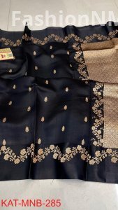 Mashru Border Raw Mango / Puna Silk Saree | Pure Silk | Handloom