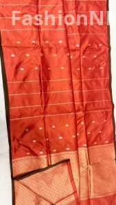 Exclusive Pure Handloom Banarasi Katan Silk Saree | Kadhuwa Buti & Zari Work