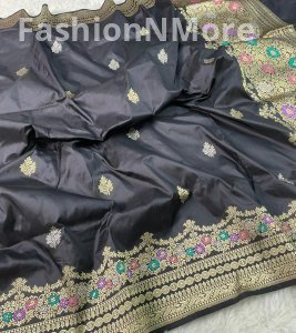 Pure Katan Silk Tilfi Meenakari Saree | Silk Mark Certified | Exclusive Handloom Collection