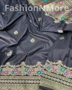 Pure Katan Silk Tilfi Meenakari Saree | Silk Mark Certified | Exclusive Handloom Collection