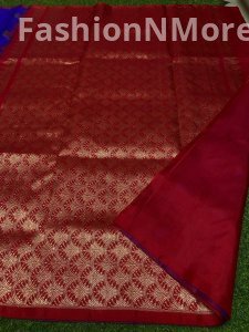 Venkatagiri Pure Handloom Pattu Saree | Exquisite Hand Buta Weaving