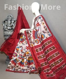 Exclusive Pochampally Ikkat Silk Patola Designer Saree | Double Weaving | Silk Mark Certified