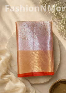 Soft Banarasi Tissue Saree | Allover Woven Design | Brocade Blouse