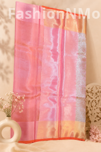 Soft Banarasi Tissue Saree | Allover Woven Design | Brocade Blouse